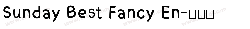 Sunday Best Fancy En字体转换